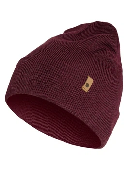 Шапка FJALLRAVEN Classic Knit Hat Dark Garnet One Size