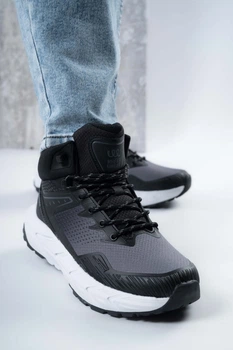 Кроссовки мужские высокие Where Uweare WUW6034M-BLACK/GREY черные 346744_45 (29 см)