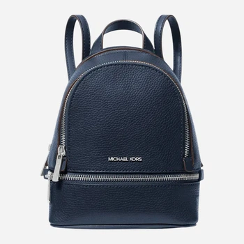 Рюкзак женский из натуральной кожи 2.5 л Michael Kors 945017972 Синий (1159847895)