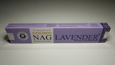 Аромапалочки, благовония Lavender/ Лаванда ( Vijayshree, Golden NAG ) Виджайшри, Голден Наг, 15 грам (уп. - 15 палочек)