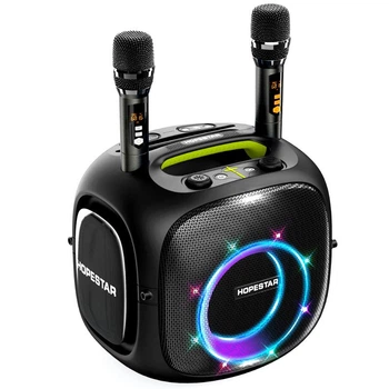 Портативная беспроводная Bluetooth колонка UT Party One ULTIMATE |240W, BT5.3, USB/AUX/TF Card/TWS, 8h| с двумя микрофонами Black