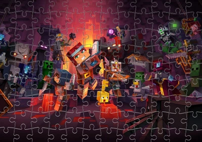 Пазл Із Маленькими Елементами Minecraft Dungeons Розмір A3