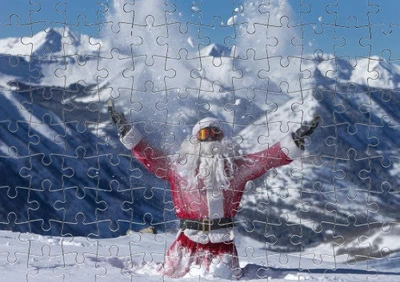 Пазл Із Маленькими Елементами Santa В Горах Розмір A3