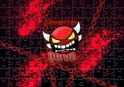 Пазл Із Маленькими Елементами Geometry Dash [11] Розмір A4