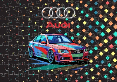 Пазл Із Маленькими Елементами Audi 2 Розмір A4