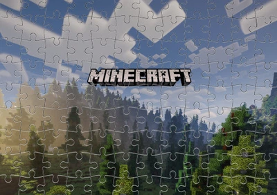 Пазл Із Маленькими Елементами Minecraft Nature Розмір A4