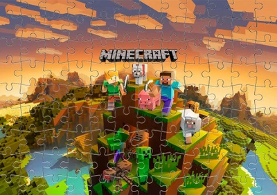 Пазл Із Маленькими Елементами Minecraft 28 Розмір A4