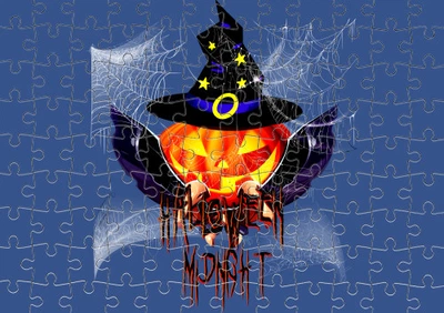 Пазл Із Маленькими Елементами Happy Halloween Scary Pumpkin Wizard Розмір A5
