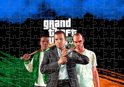 Пазл Із Маленькими Елементами Gta V (5) Розмір A3