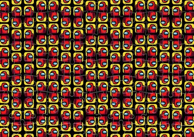 Пазл Із Маленькими Елементами Among Us Pattern Розмір A3