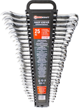 Набір ключів комбінованих Forcekraft 6-32 мм 25 шт. 5261MP (4811450002973)