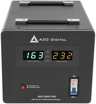 Stabilizator napięcia AZO Digital AVR-3000 PRO 3000VA / 1800W (AZO00D1325)