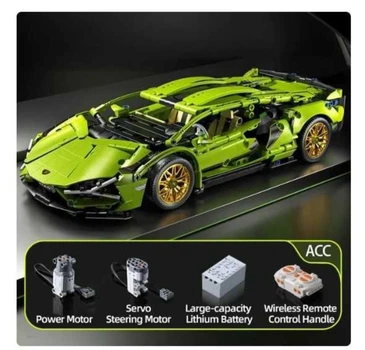 Конструктор машинка Technic Lamborghini Sian на радіоrеруванні, маштаб 1:14 Ламба