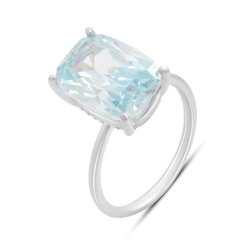 Серебряное кольцо с топазом, вес изделия 5,09 гр (2199335)