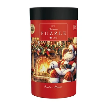 Пазлы Interdruk Christmas Santa's House №5 "Домик Санты" 47х33 см 500 шт в тубе (376220)