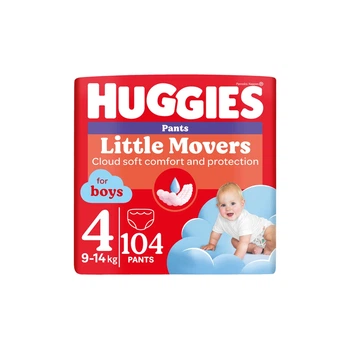 Подгузники Huggies Little Movers/Pants 4 M-Pack 9-14 кг для мальчиков 104 шт (5029054568088)