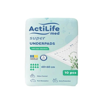 Пеленки для младенцев ActiLife Med Super 60 х 60, 10 шт (4820174981440)