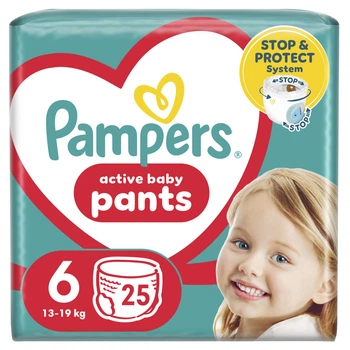 Подгузники Pampers трусики Pants Giant Розмір 6 (14-19 кг) 25 шт (8006540069745)