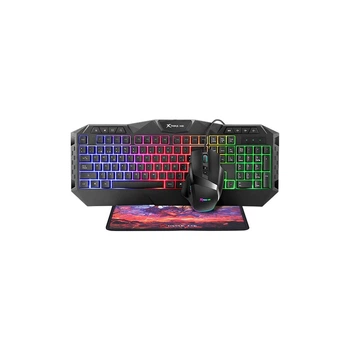 Комплект клавиатуры и мыши Xtrike ME MK-900 USB с RGB-подсветкой Чёрный 1.5 м (6932391924457)