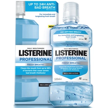Ополаскиватель для полости рта Listerine Professional Свежее дыхание+ 500 мл (3574661860558)