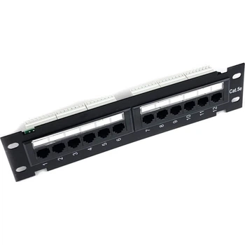Патч-панель настенная 12 портов 5e UTP Eserver (WT-2180-Dual)