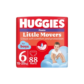 Підгузки Huggies Little Movers Pants 6 (15-25 кг) для хлопчиків 88 шт (5029054568200)