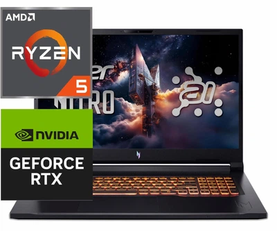 Ноутбук (2026) Acer Nitro V17 AI Ryzen 5-240/ 24GB / 1TB+1TB/ RTX5060 / 17.3" 144Hz