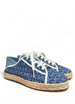 Женские кеды Michael Kors Libby Slide MK Sig Denim JQD SM (43S2LBFS1Y), Размер 35, стелька 22 см , Синий