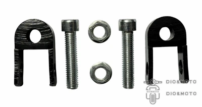 Подовжувачі амортизаторів 25mm (пара) d10 +болти чорні "LIPAI"