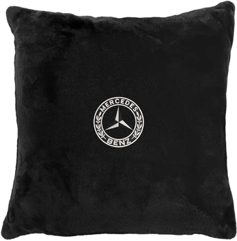 Подушка декоративна Evatech Mercedes-Benz Чорна з вишивкою 35х35 см (MPCSSBV017)
