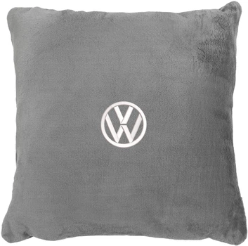 Подушка декоративна Evatech Volkswagen Сіра з вишивкою 35х35 см (MPCSSGV032)