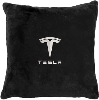 Подушка декоративная Evatech Tesla Черная с вышивкой 35х35 см (MPCSSBV040)