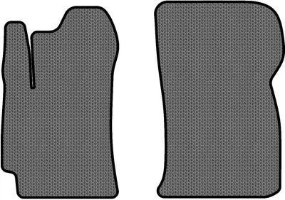 EVA килимки EVAtech в салон авто передні для Daewoo Lanos 2004-2017 1 покоління Sedan EU 2 шт Grey/Black (DO3813A2SGB)