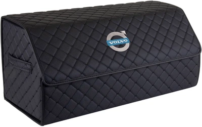 Сумка-органайзер в багажник EVAtech ECO L 30 x 30 x 65 см для Вольво Черная с черной нитью (EHECELBBBBV034)