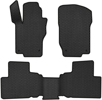 EVA коврики EVAtech в салон авто для Mercedes-Benz ML-Class (W164) 2005-2011 2 поколение SUV EU 3 шт Black (MB1800Z3MS4RBB)