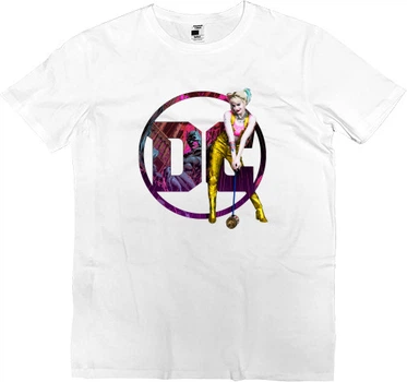 Футболка Преміум Чоловіча Birds Of Prey Harley Quinn Розмір 4Xl Білий