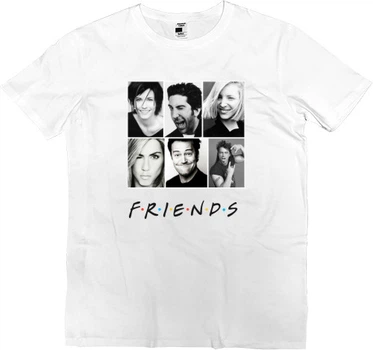 Футболка Преміум Чоловіча Friends 2 Розмір L Білий