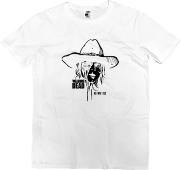 Футболка Преміум Чоловіча Walking Dead Carl Grimes 1 Розмір M Білий