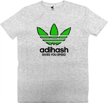Футболка Преміум Чоловіча Adihash Розмір 2Xl Світлий Сірий