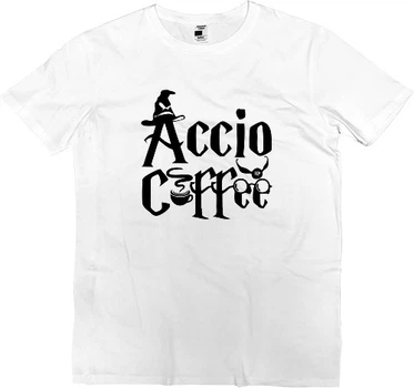 Футболка Преміум Чоловіча Accio Coffee Розмір M Білий