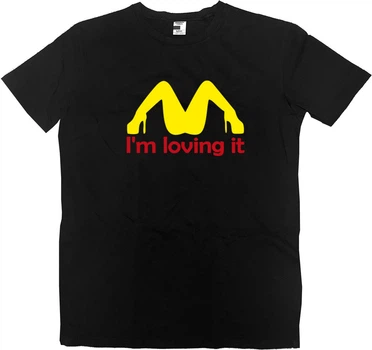 Футболка Преміум Чоловіча Im Loving It Розмір L Чорний