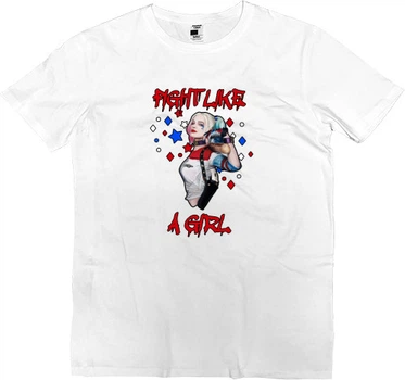 Футболка Преміум Чоловіча Харли Квинн / Harley Quinn 4 Розмір 2Xl Білий
