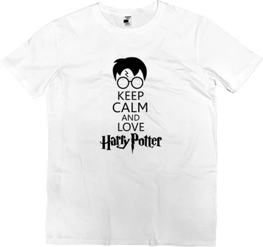 Футболка Преміум Чоловіча Harry Potter Love Розмір L Білий