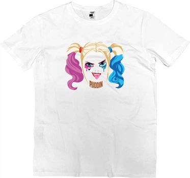 Футболка Преміум Чоловіча Harley Quinn Розмір 2Xl Білий