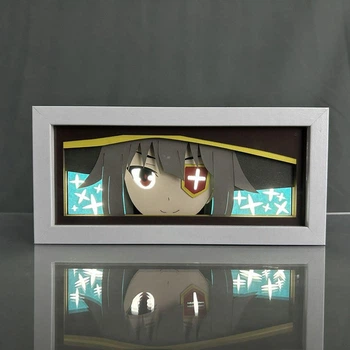 Багатошаровий Нічник лампа аніме KonoSuba світильник Мегумін Megumin