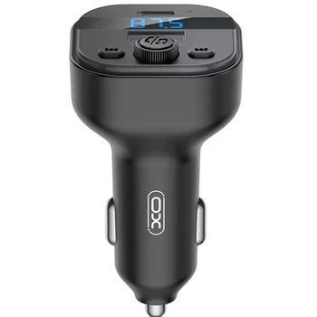 FM-трансмітер модулятор XO BCC18 BT/MP3/USB/Type-C/15W Car Charger зі швидким заряджанням для телефону
