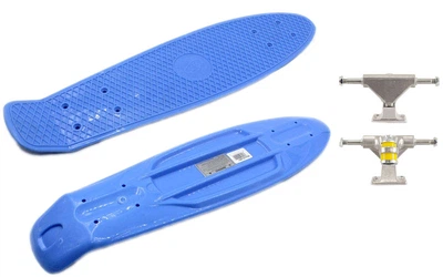 Дека для пенни борда с подвеской Fishskateboards (дека для пенни): нагрузка до 80кг, голубой