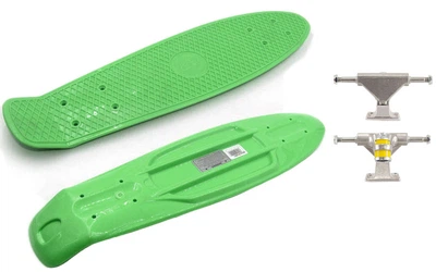 Дека для пенні борда з підвіскою Fishskateboards (дека для пенні): навантаження до 80кг, зелений