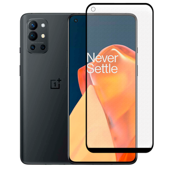 Защитное стекло матовое для телефона OnePlus 9R противоударное полноэкранное черное