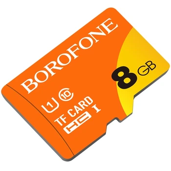 Карта пам'яті BOROFONE MicroSD 8GB Class 6 універсальний носій інформації Помаранчево-Жовтий